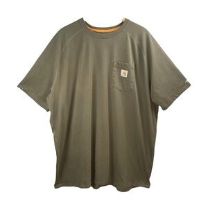 Carhartt Shirt Men Size‎ 3X Green Relaxed Fit Short Sleeve T-Shirt Y2k Workwear